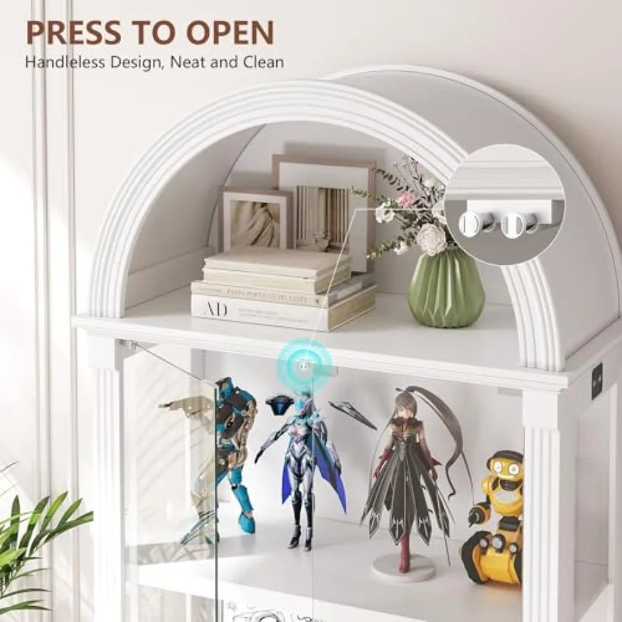 Curio Cabinet with Glass Doors - огляд і ціна Glass Door Hinge