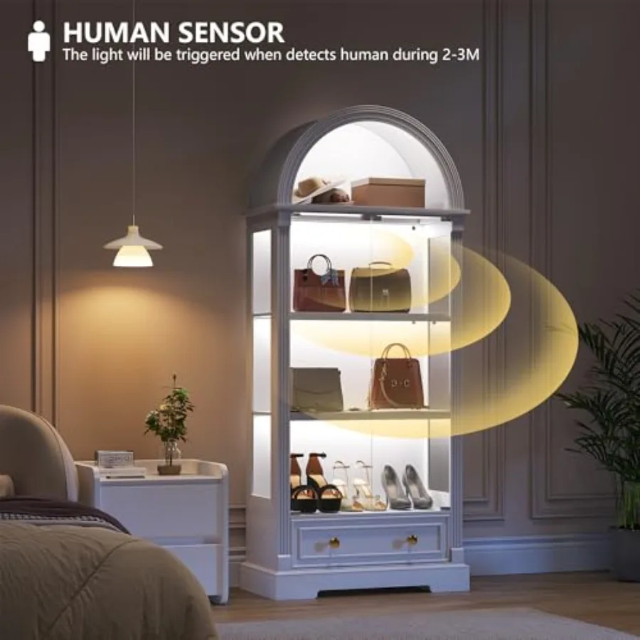 Curio Cabinet with Glass Doors - огляд і ціна Glass Door Hinge