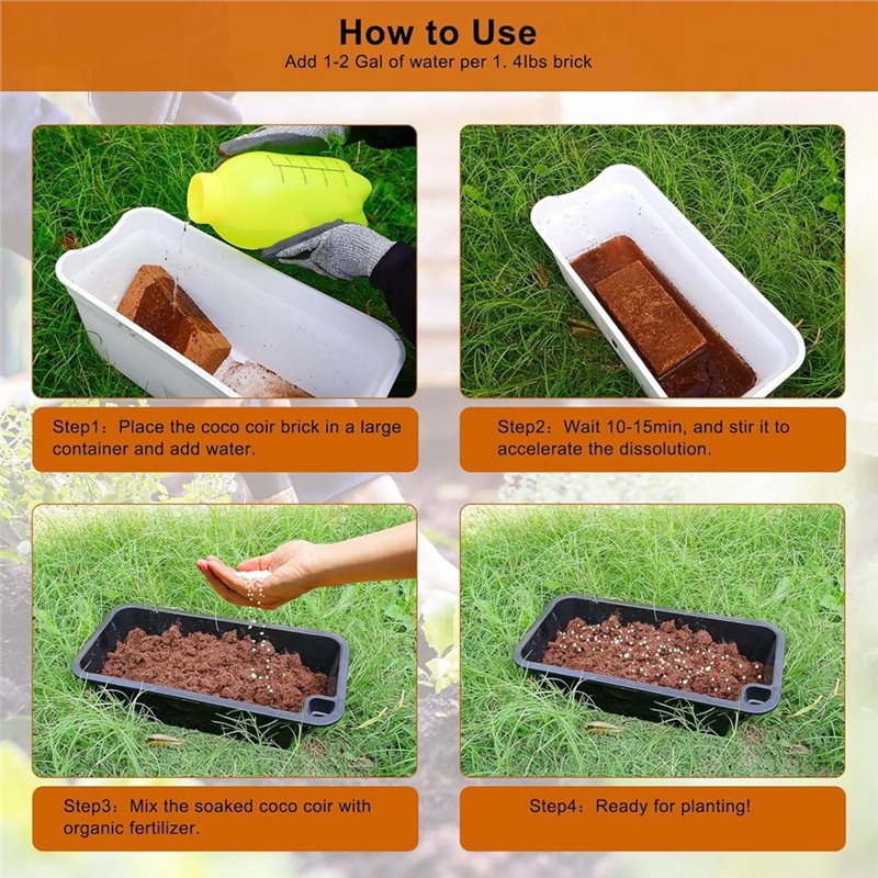 PZHI 3 Pack for Coco Coir Bric - огляд і ціна Substrate Coconut Fiber