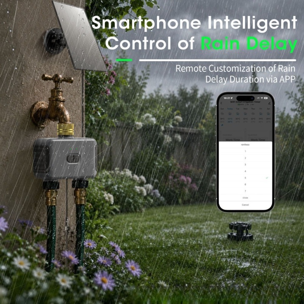 WiFi Dual Outlet Smart Water T - огляд і ціна Timer Dual Outlet