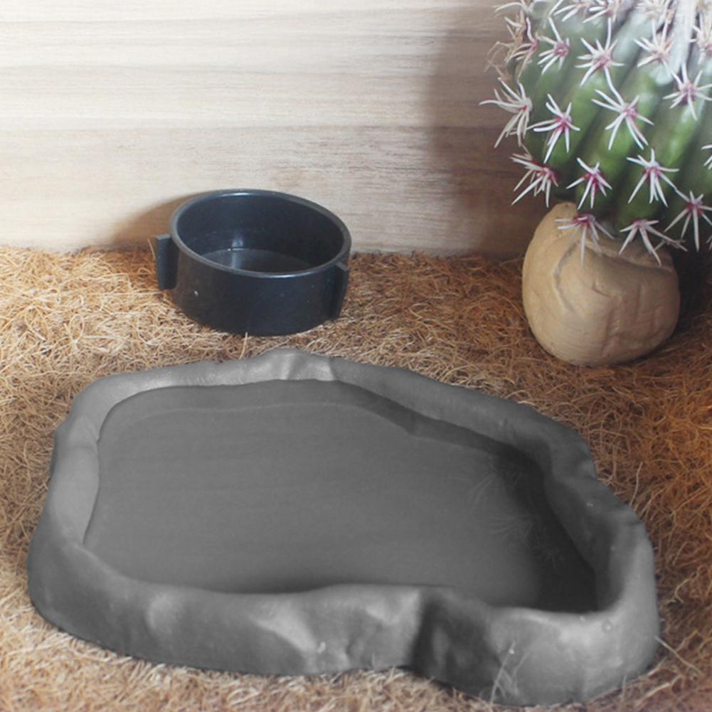 Reptile Feeder Plastic Imitati - огляд і ціна Water Dish Reptile