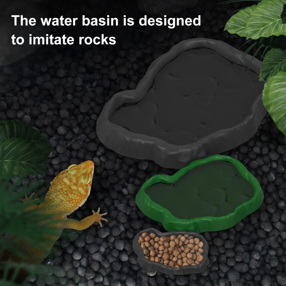 Reptile Feeder Plastic Imitati - огляд і ціна Water Dish Reptile