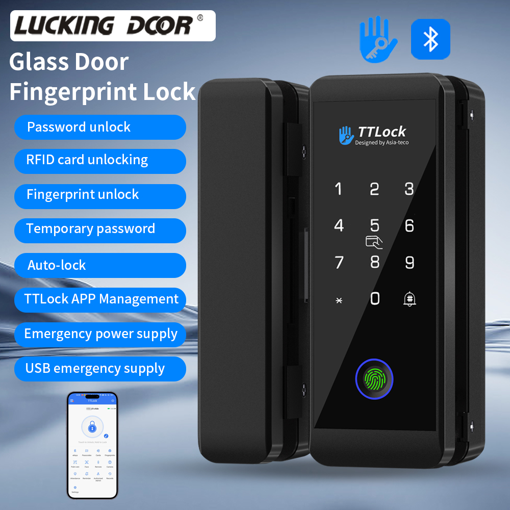 TTLOCK Smart Glass lock Finger - огляд і ціна Glass Door Hinge